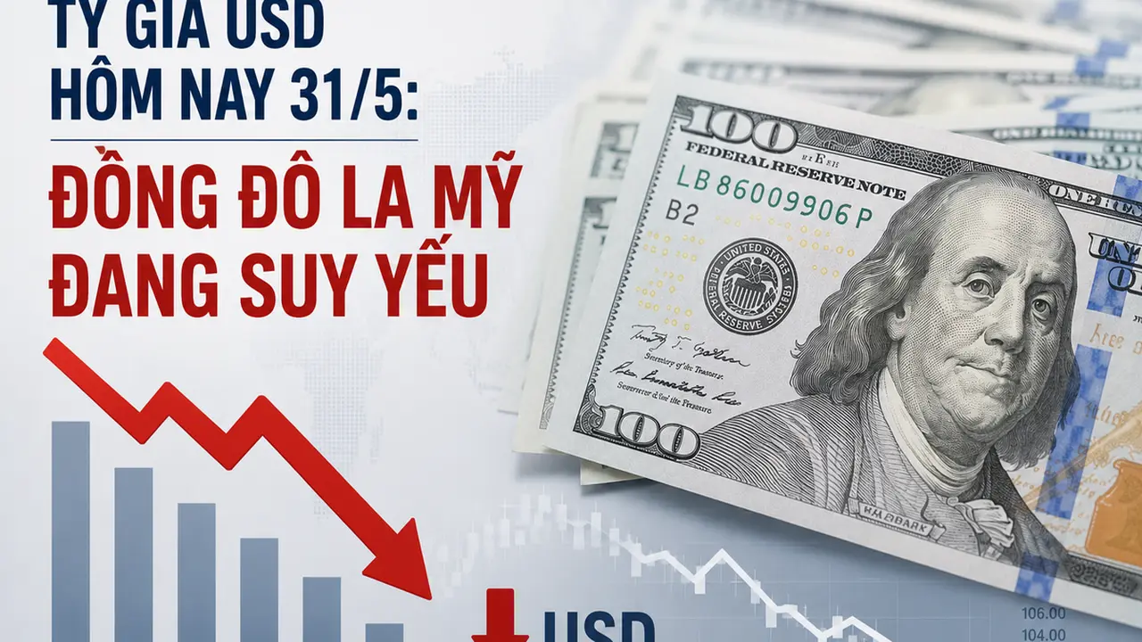 الدولار الأمريكي يتراجع بشكل ملحوظ في 31 مايو